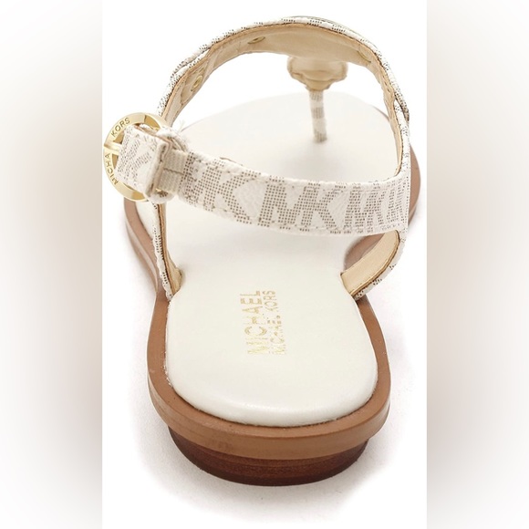 NWOB MICHAEL KORS authentic MK Plate Thong sandal no box - Picture 4 of 12